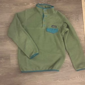 Green Patagonia Synchilla Snap T Fleece sz XS